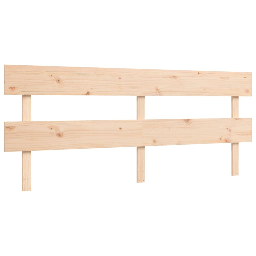 vidaXL Lit pour personne âgée et tête de lit 200x200 cm bois massif