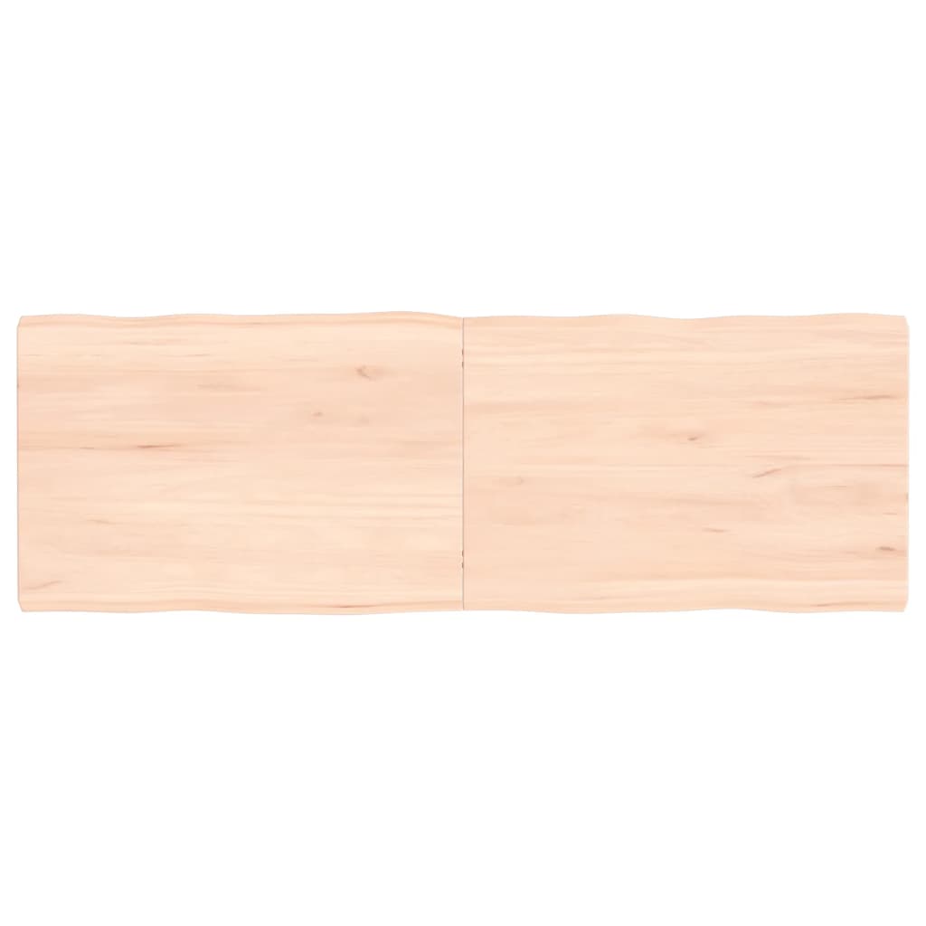 vidaXL Dessus de table bois massif non traité bordure assortie