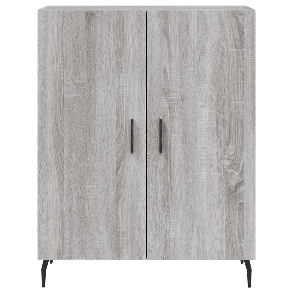 vidaXL Buffet haut Sonoma gris 69,5x34x180 cm Bois d'ingénierie