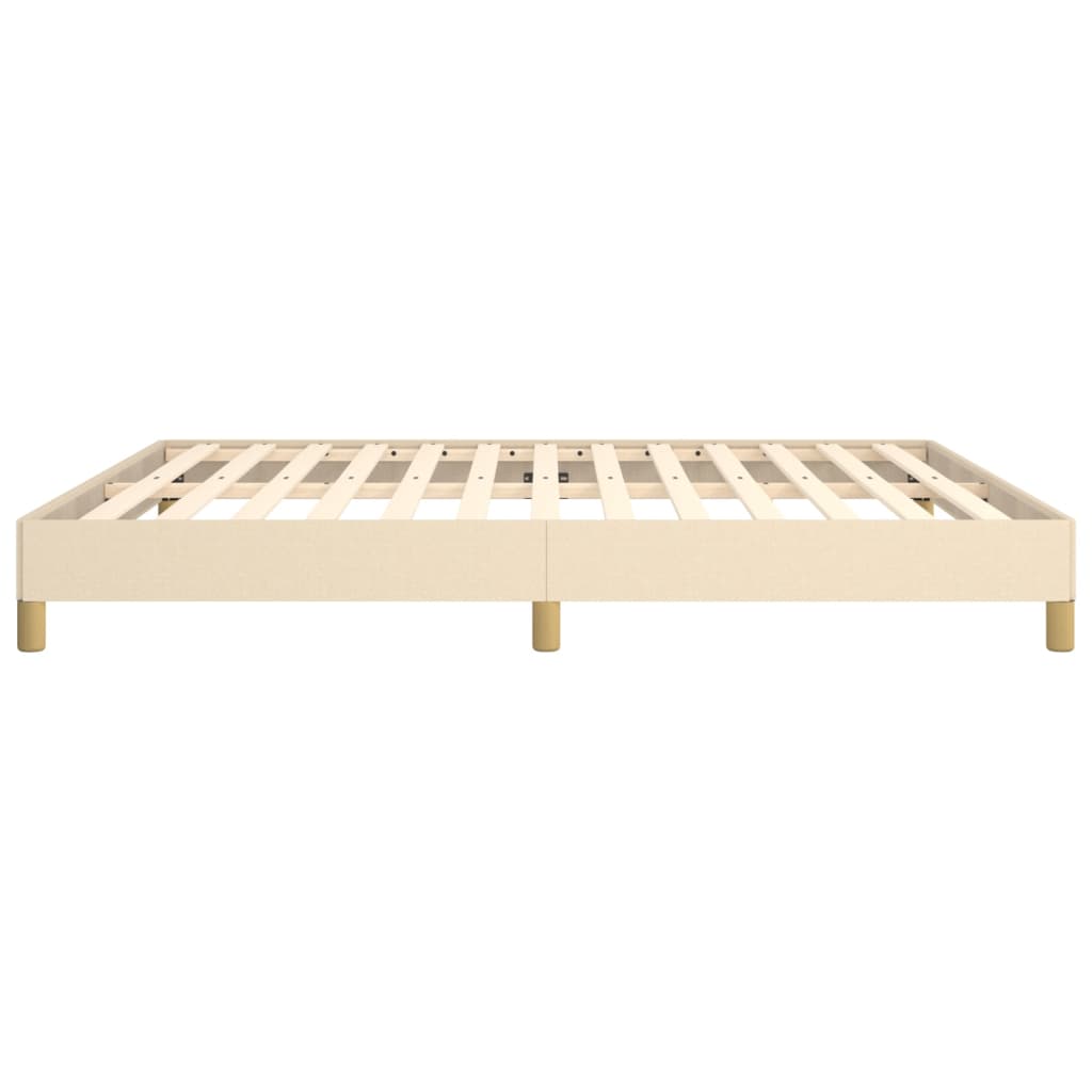 vidaXL Cadre de lit sans matelas crème 180x200 cm tissu