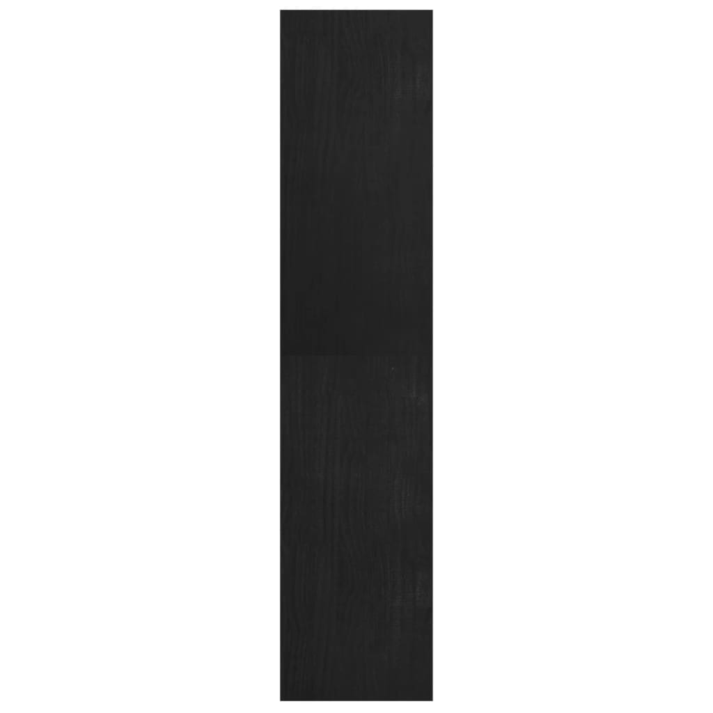 vidaXL Bibliothèque/Séparateur de pièce Noir 40x30x135,5 cm Pin massif