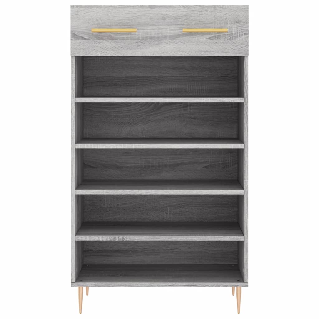 vidaXL Armoire à chaussures sonoma gris 60x35x105 cm bois d'ingénierie