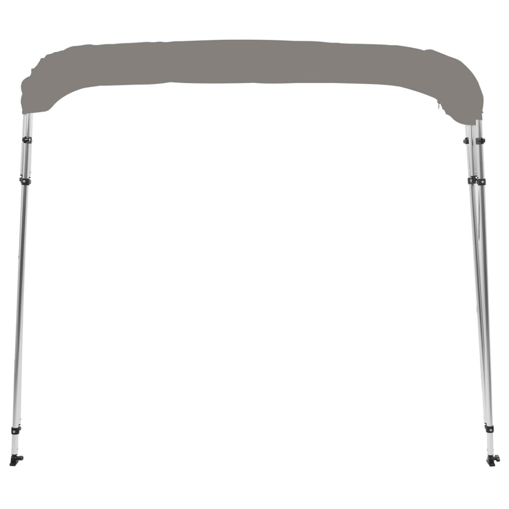 vidaXL Auvent bimini à 4 arceaux gris 243x180x137 cm