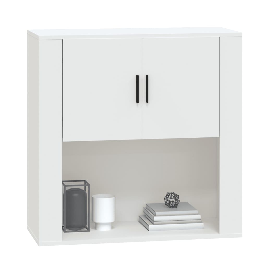 vidaXL Armoire murale Blanc 80x33x80 cm Bois d'ingénierie