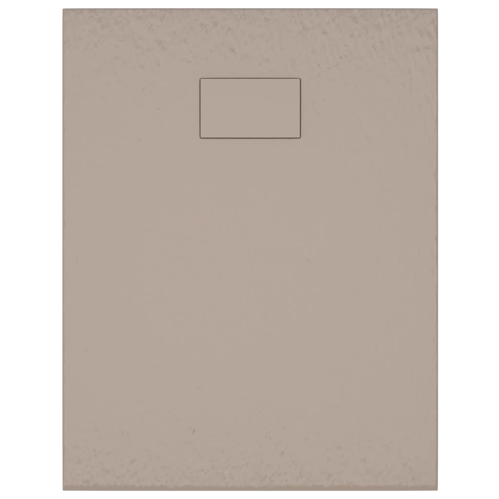 vidaXL Receveur de douche SMC Marron 90x70 cm