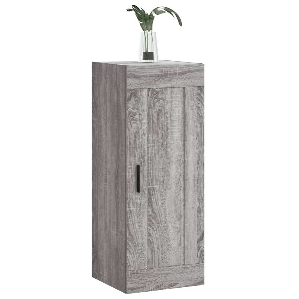 vidaXL Armoire murale sonoma gris 34,5x34x90 cm bois d'ingénierie