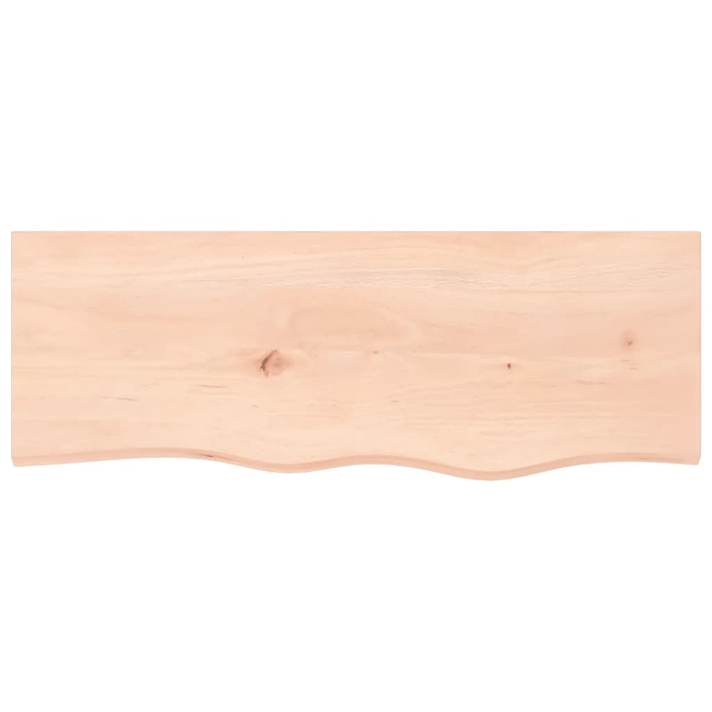 vidaXL Comptoir de salle de bain 80x30x(2-6) cm bois massif non traité