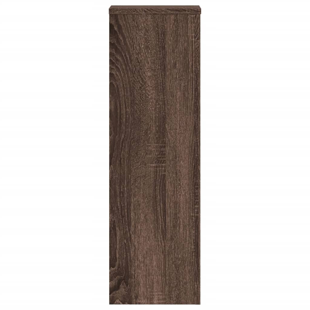 vidaXL Supports pour plantes 2 pcs chêne marron bois d'ingénierie