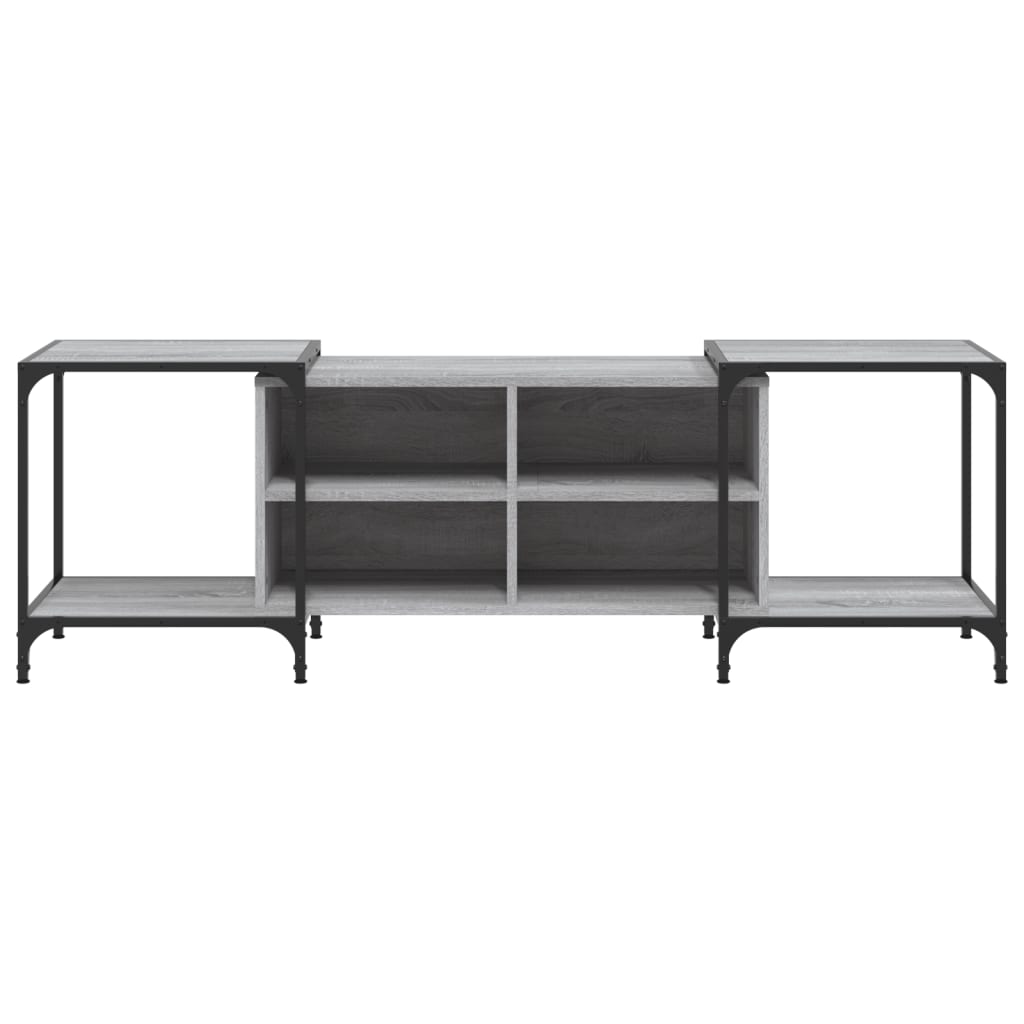 vidaXL Meuble TV sonoma gris 153x37x50 cm bois d'ingénierie