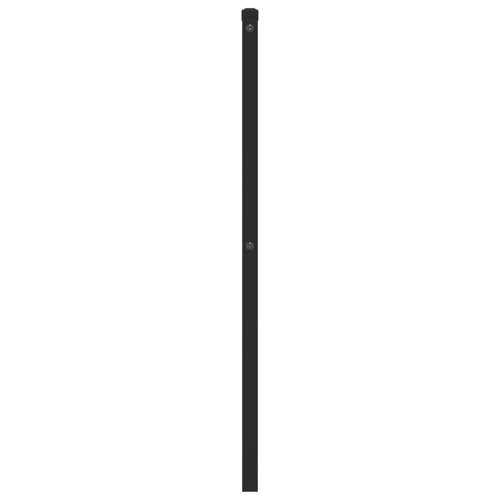 vidaXL Tête de lit métal noir 107 cm