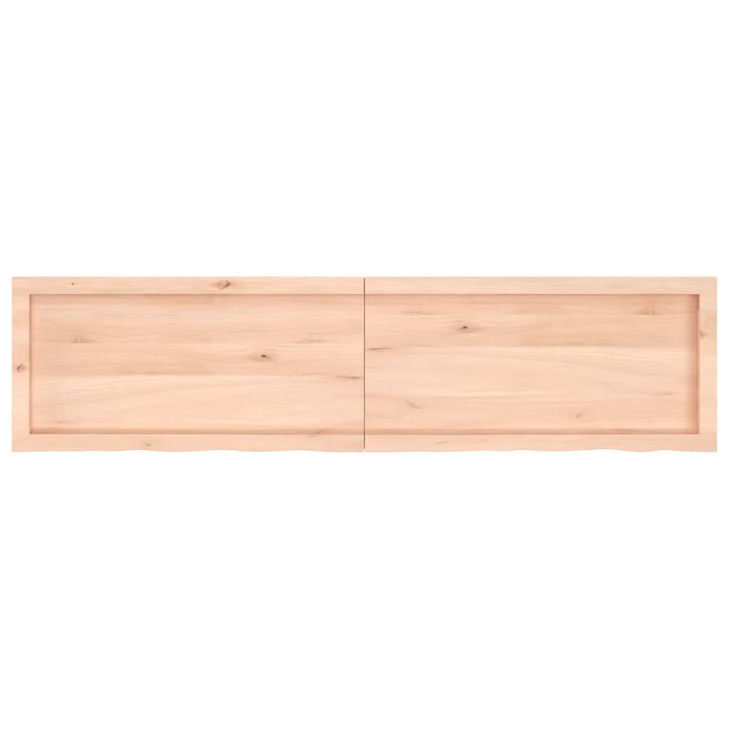 vidaXL Étagère murale 160x40x(2-4) cm bois de chêne massif non traité