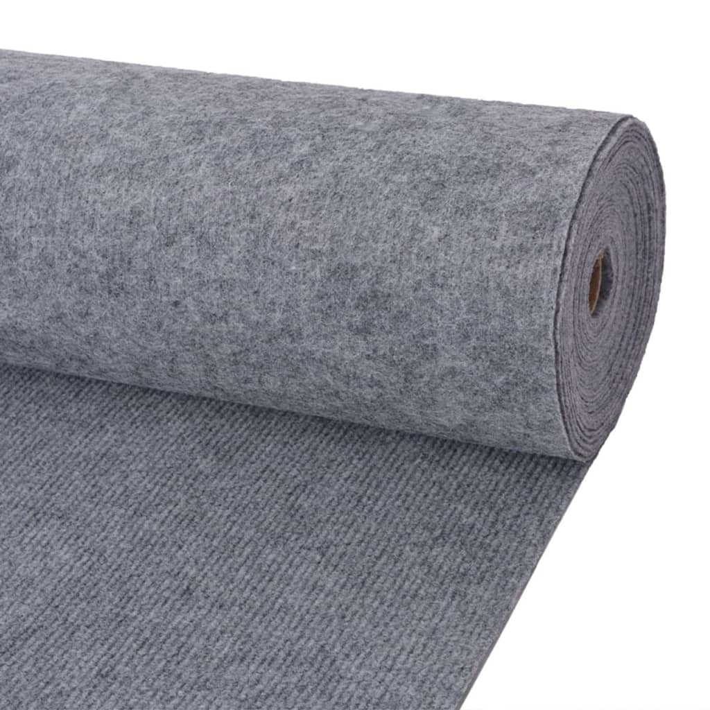 vidaXL Tapis strié pour exposition 1,2x15 m Gris