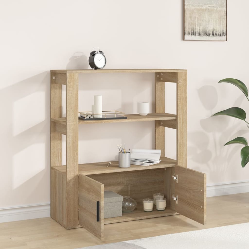 vidaXL Buffet Chêne sonoma 80x30x90 cm Bois d'ingénierie