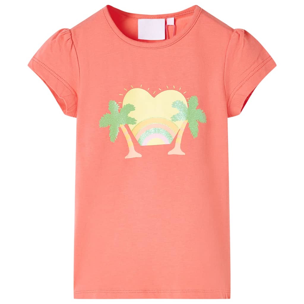 T-shirt pour enfants corail 128