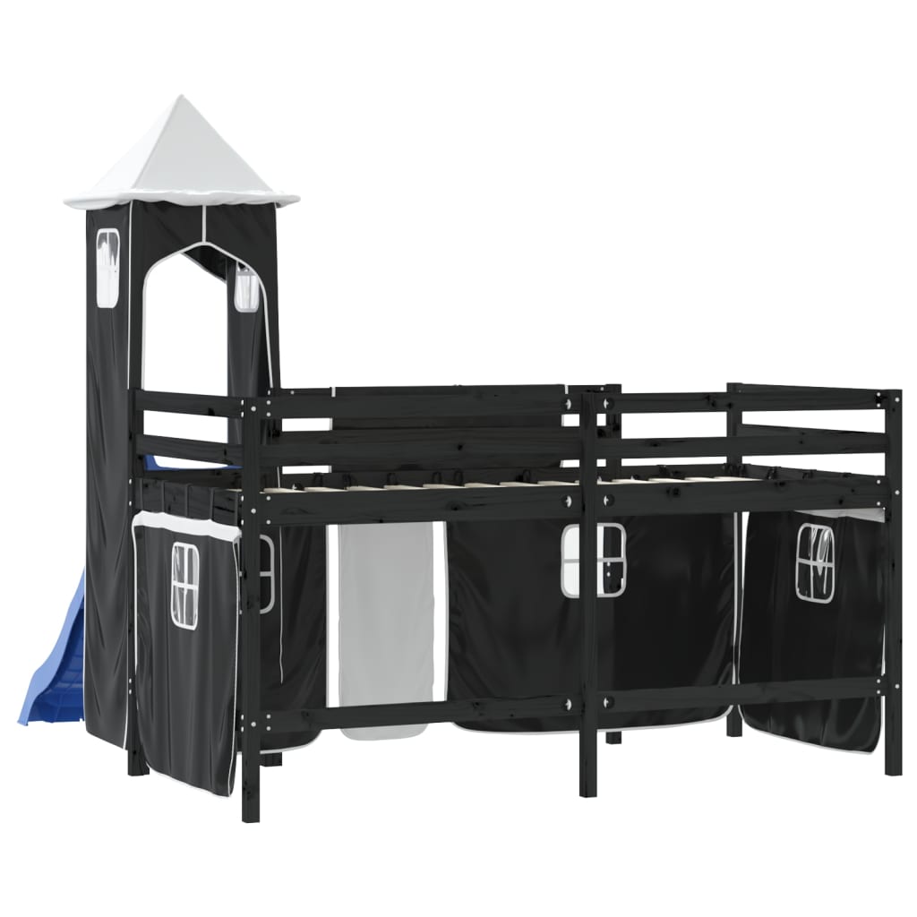 vidaXL Lit mezzanine enfants avec tour sans matelas 90x190 cm