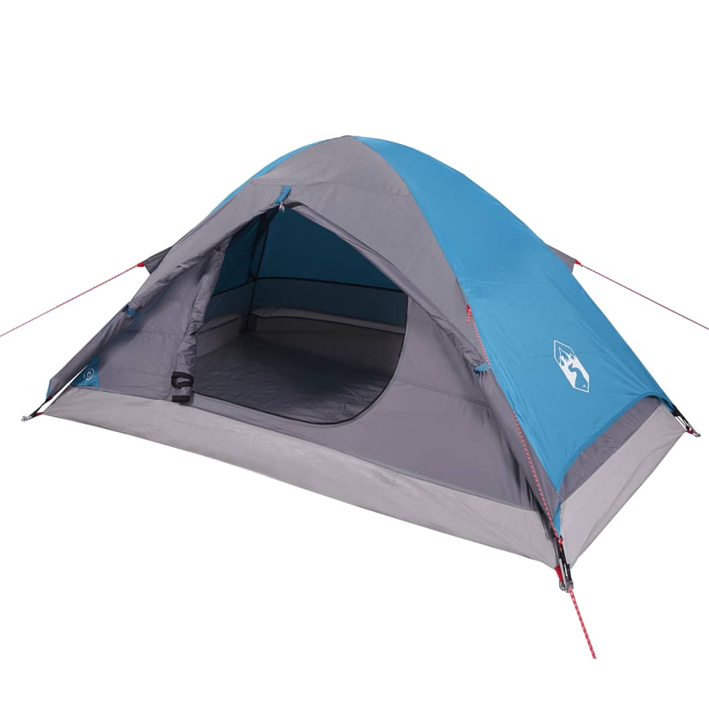 vidaXL Tente de camping à dôme 2 personnes bleu imperméable