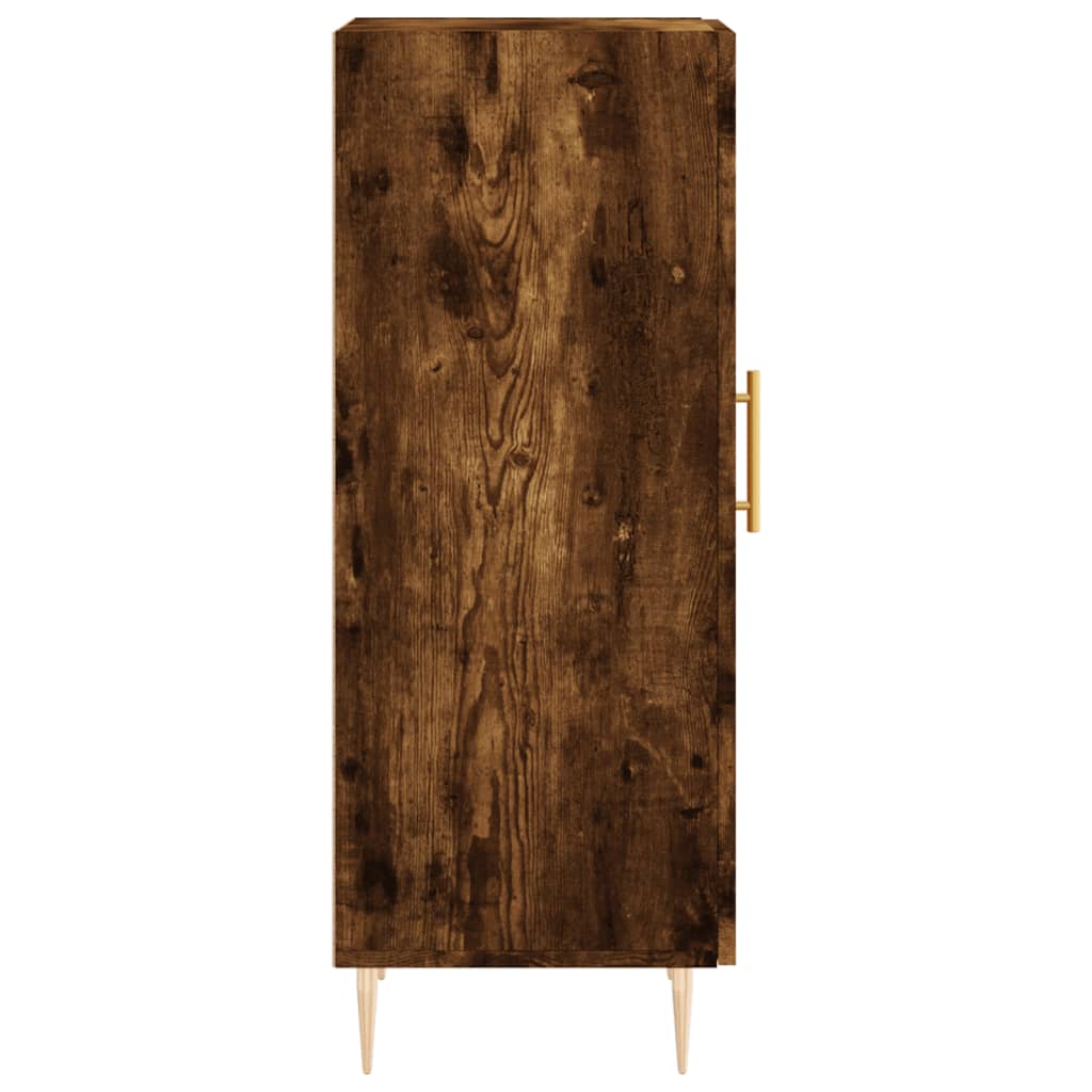 vidaXL Buffet Chêne fumé 34,5x34x90 cm Bois d'ingénierie