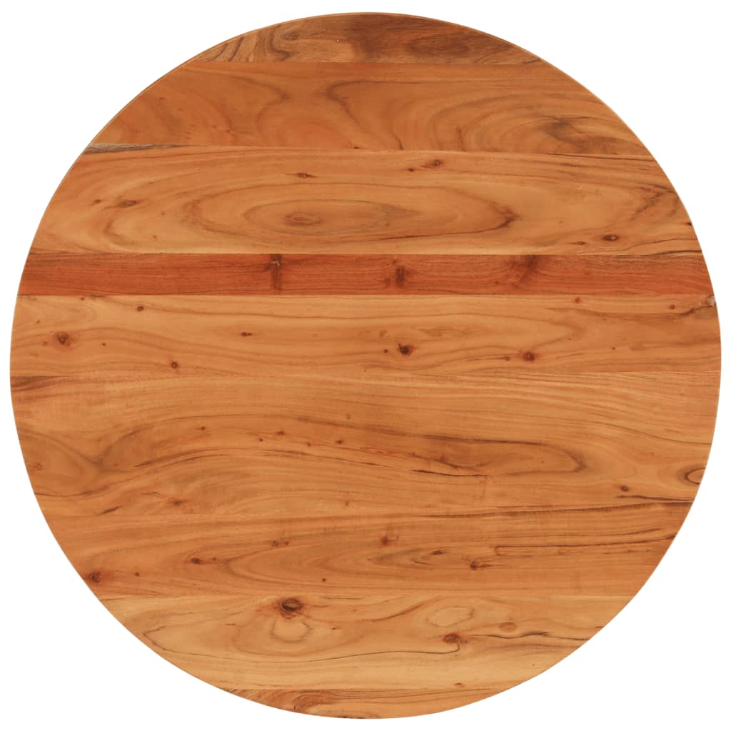 vidaXL Dessus de table Ø70x3,8 cm rond bois massif d'acacia