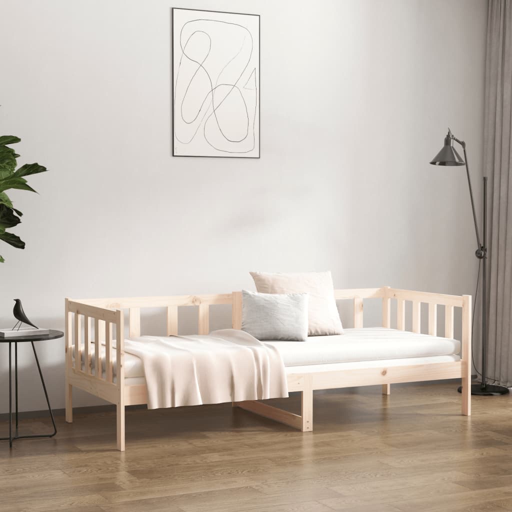 vidaXL Lit de jour sans matelas 90x190 cm bois de pin massif