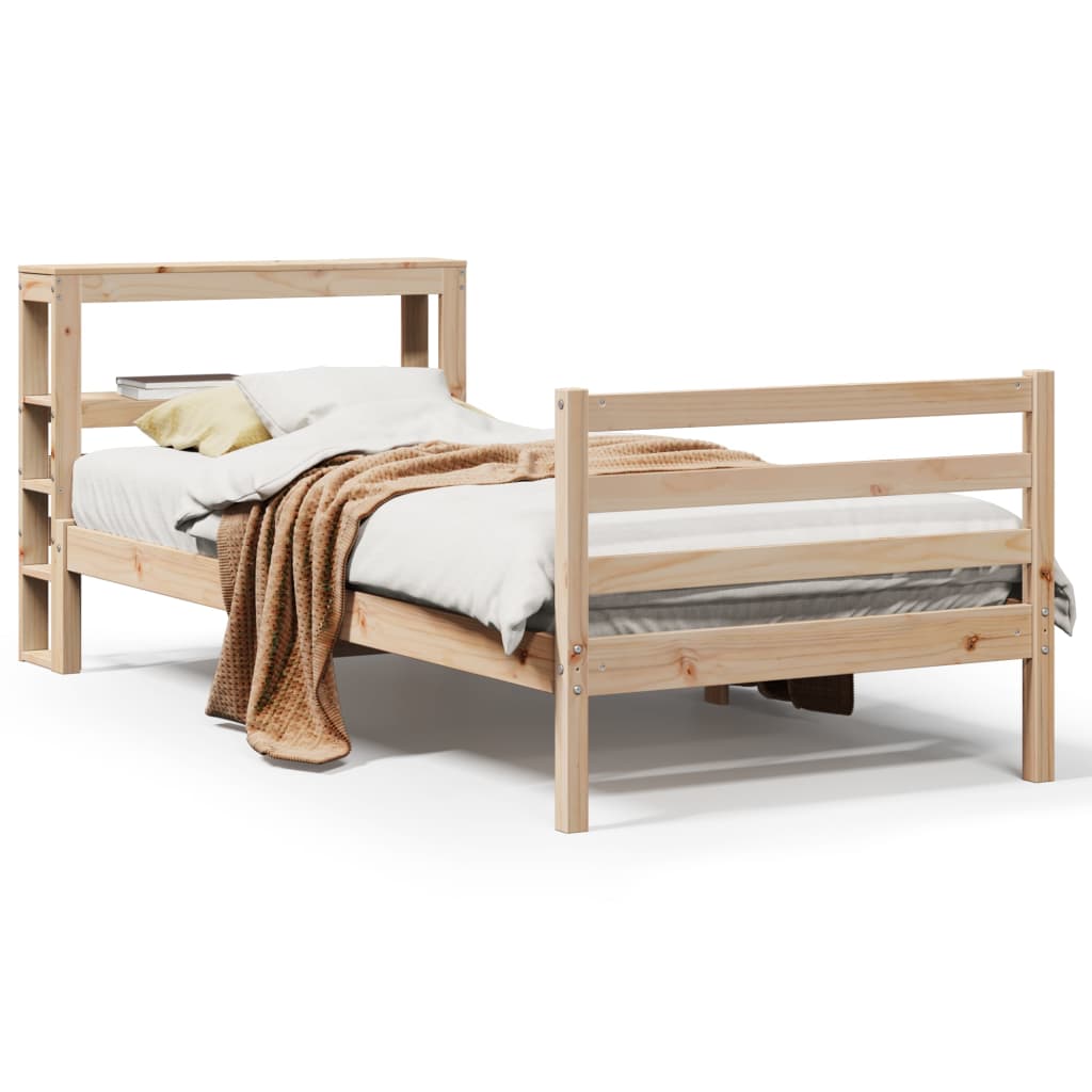 vidaXL Cadre de lit sans matelas 90x200 cm bois de pin massif