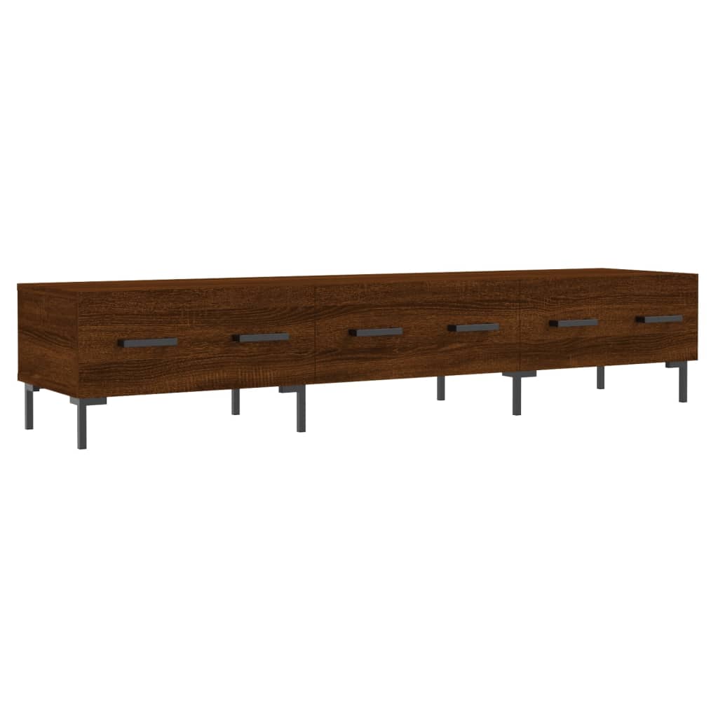 vidaXL Meuble TV chêne marron 150x36x30 cm bois d'ingénierie