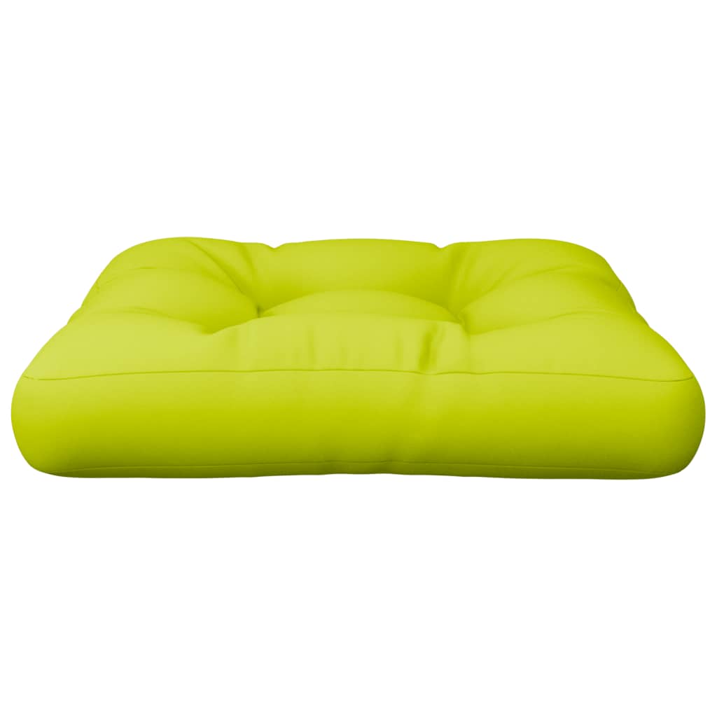 vidaXL Coussin de palette vert brillant 60x60x12 cm tissu