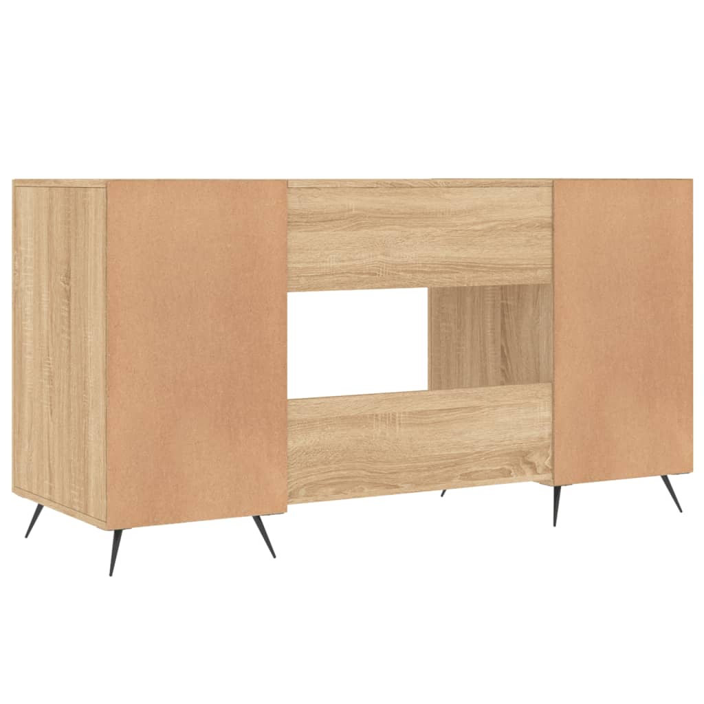 vidaXL Bureau chêne sonoma 140x50x75 cm bois d'ingénierie