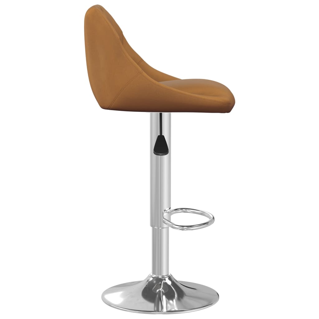 vidaXL Tabouret de bar Marron Velours