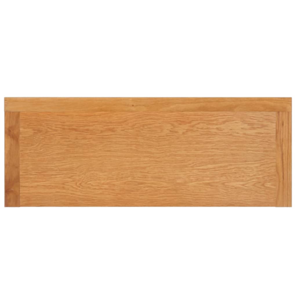 vidaXL Table console 110x35x75 cm Bois de chêne solide