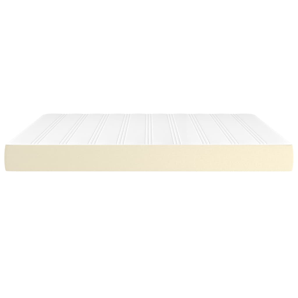 vidaXL Matelas de lit à ressorts ensachés Crème 160x200x20 cm