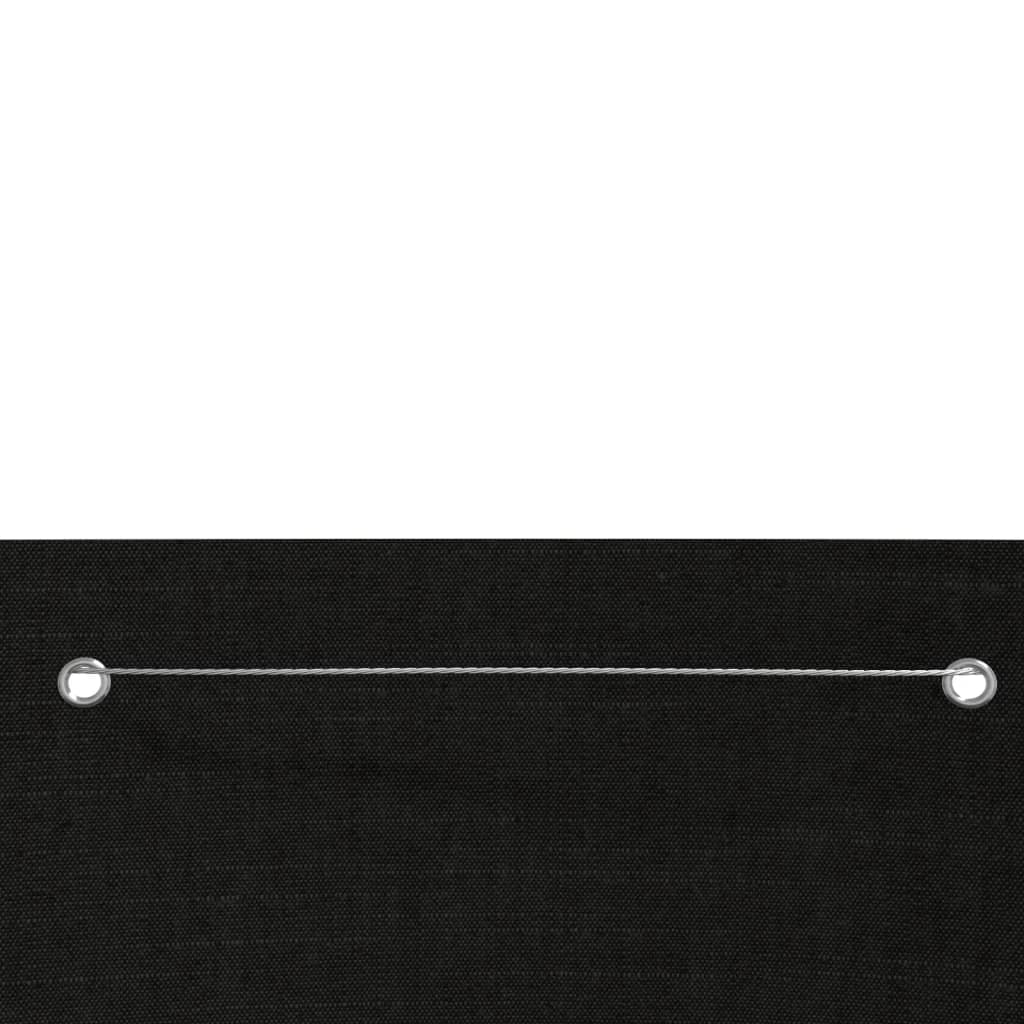 vidaXL Écran de balcon Noir 140x240 cm Tissu Oxford