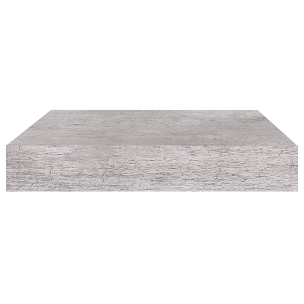 vidaXL Étagères murales flottantes 4 pcs gris béton 23x23,5x3,8 cm MDF