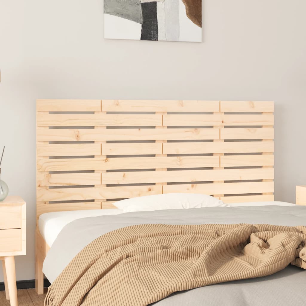 vidaXL Tête de lit murale 126x3x63 cm Bois massif de pin