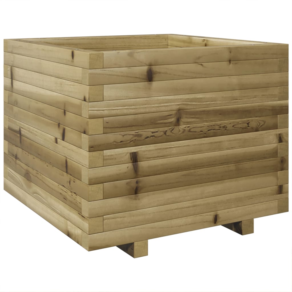 vidaXL Jardinière 60x60x49,5 cm bois de pin imprégné