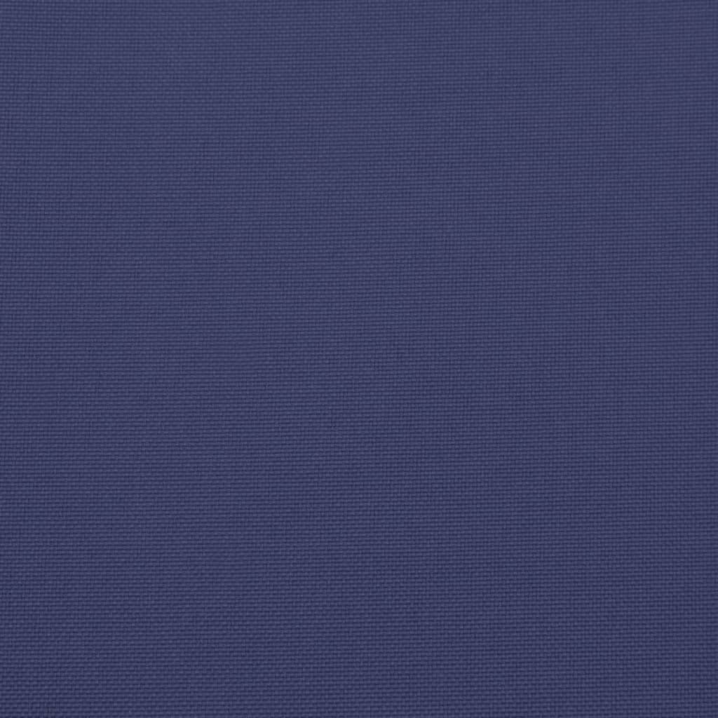 vidaXL Coussin de palette bleu marine 60x40x12 cm tissu