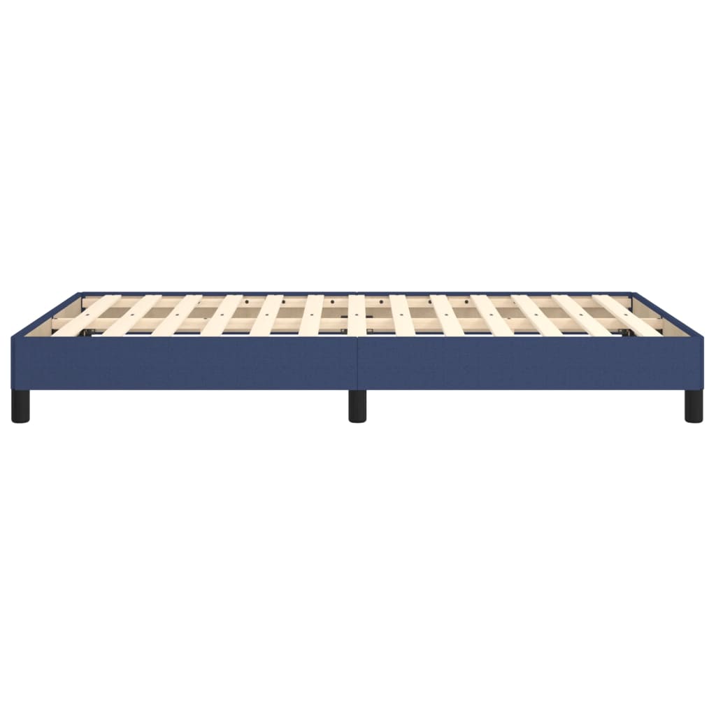 vidaXL Cadre de lit sans matelas bleu 120x190 cm tissu