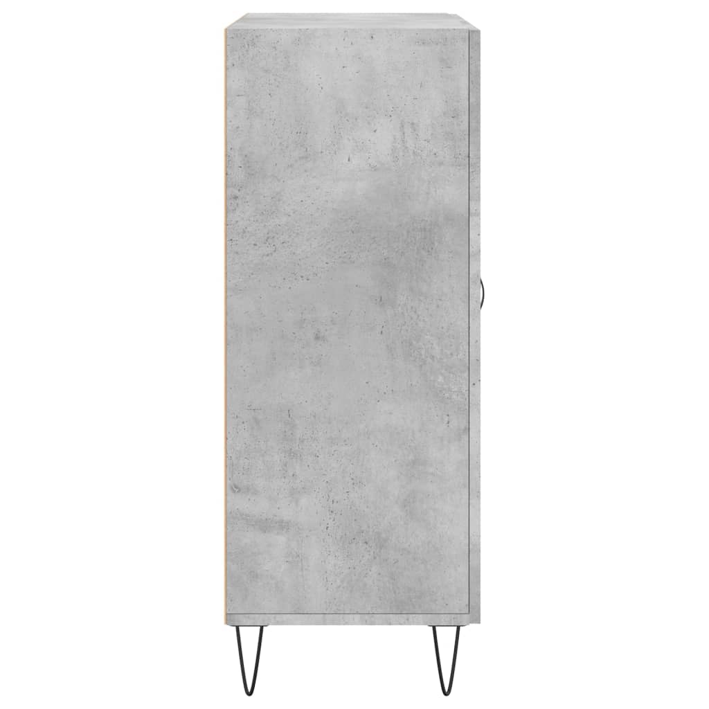 vidaXL Buffet gris béton 69,5x34x90 cm bois d'ingénierie