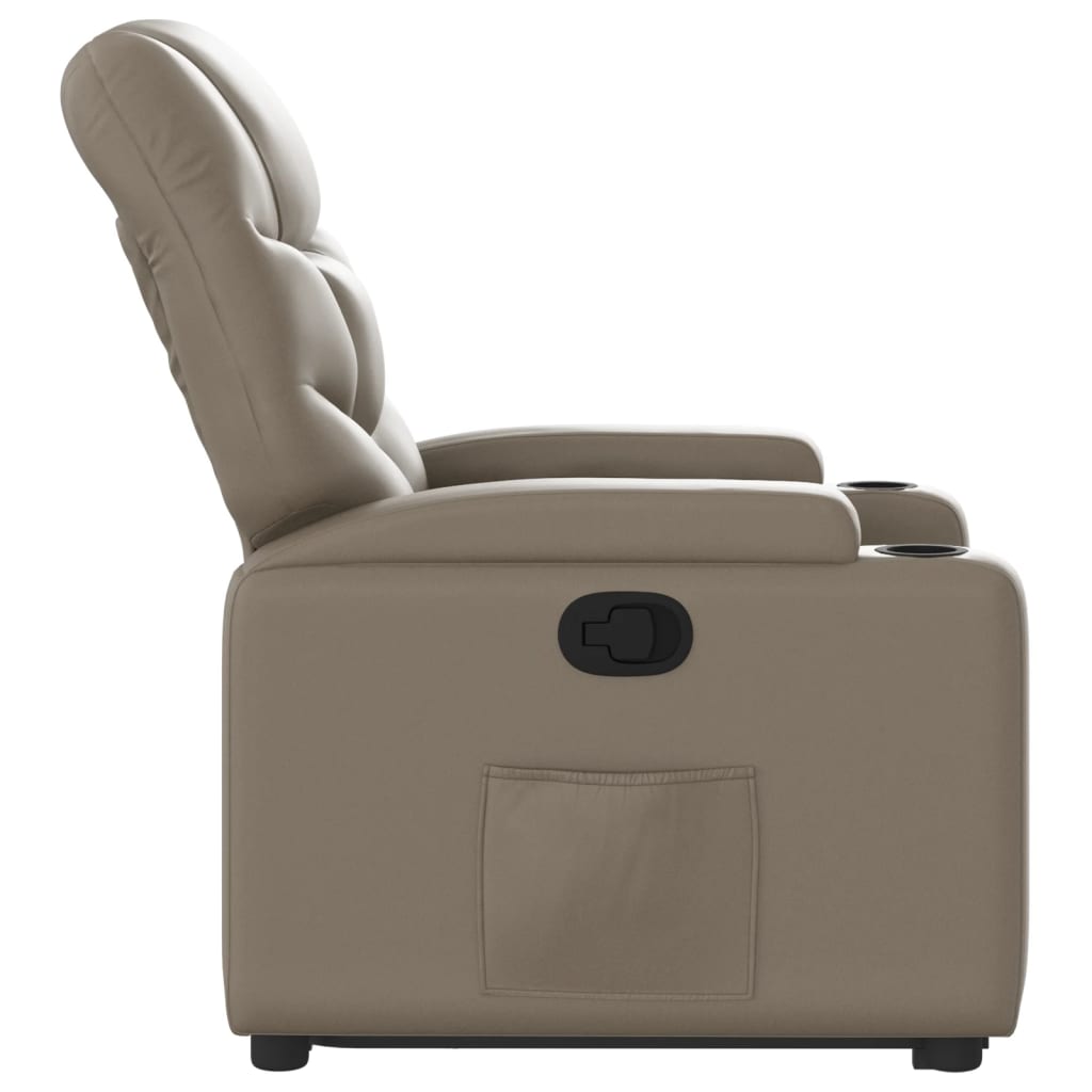 vidaXL Fauteuil inclinable Cappuccino Similicuir