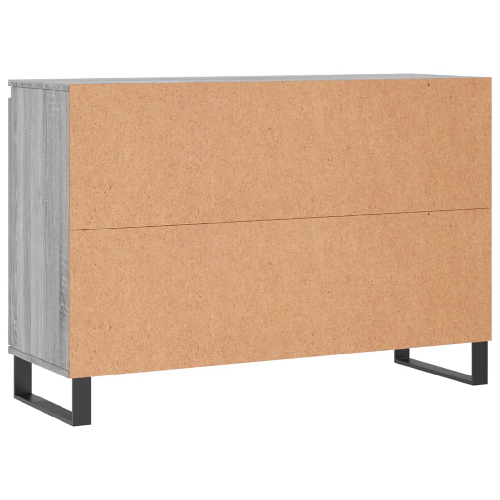 vidaXL Buffet sonoma gris 104x35x70 cm bois d'ingénierie