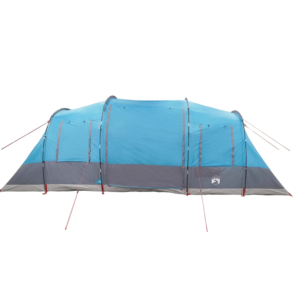 vidaXL Tente familiale tunnel 6 personnes bleu imperméable