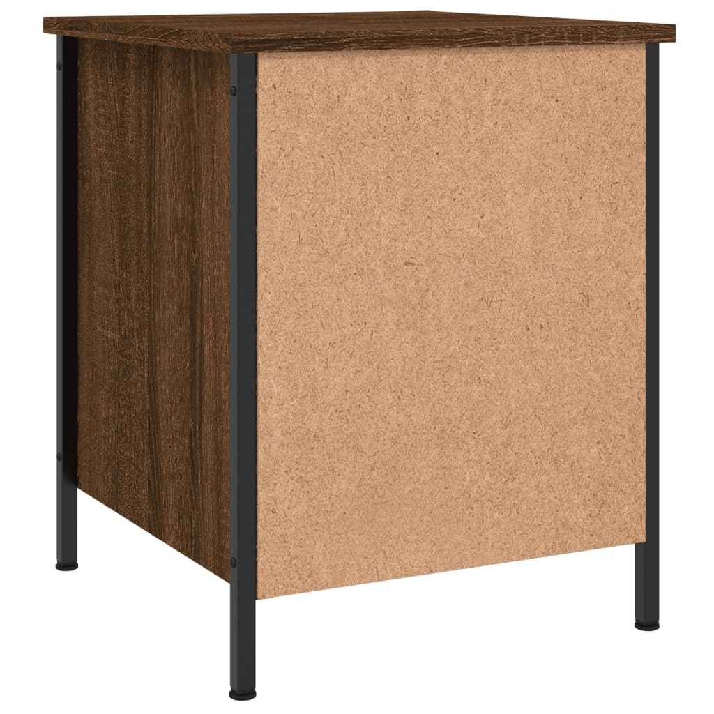 vidaXL Table de chevet chêne marron 40x42x50 cm bois d'ingénierie