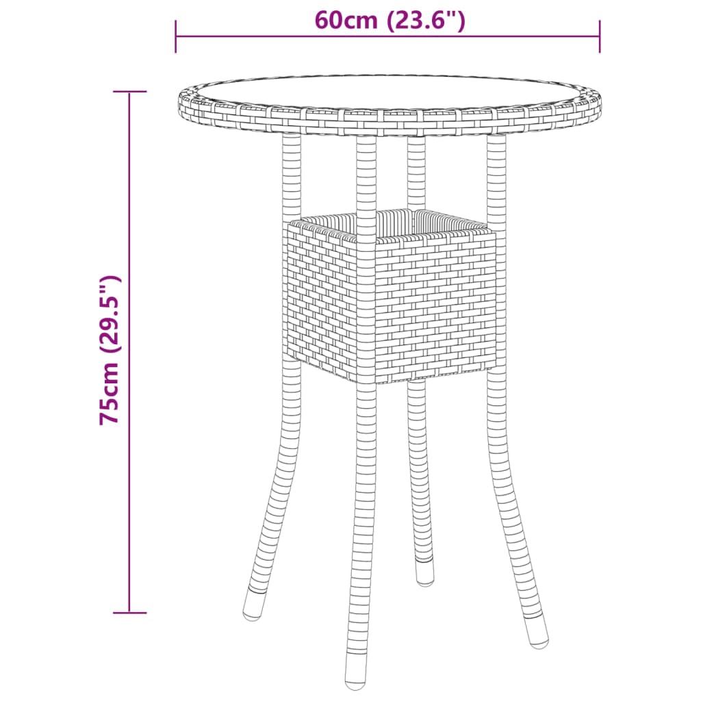 vidaXL Salon de jardin 5 pcs Résine tressée Gris