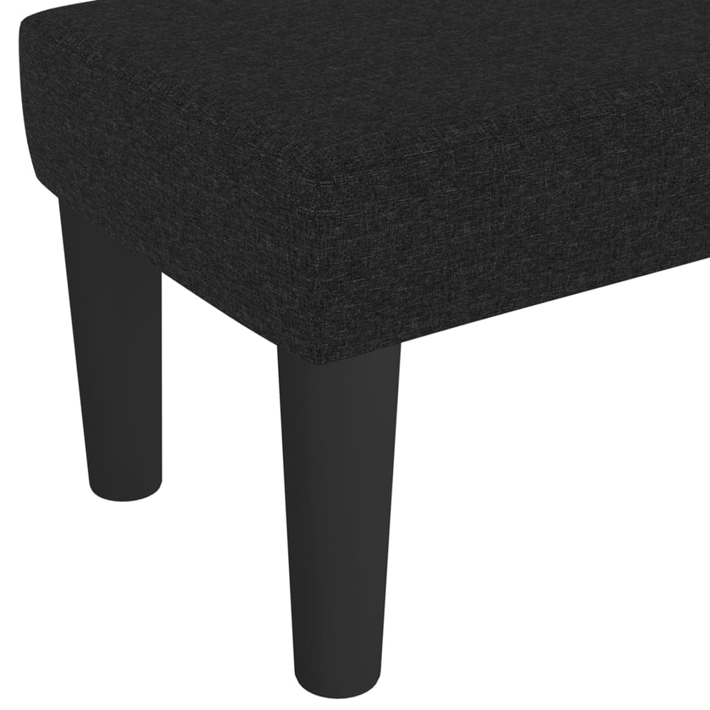 vidaXL Banc Noir 100x30x30 cm Tissu