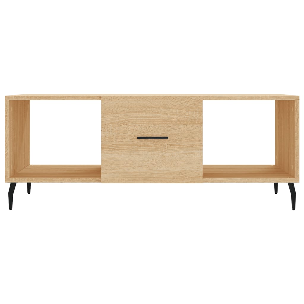 vidaXL Table basse chêne sonoma 102x50x40 cm bois d'ingénierie