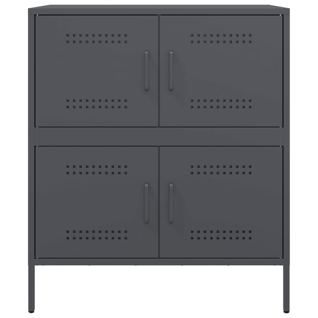 vidaXL Buffet anthracite 68x39x79 cm acier