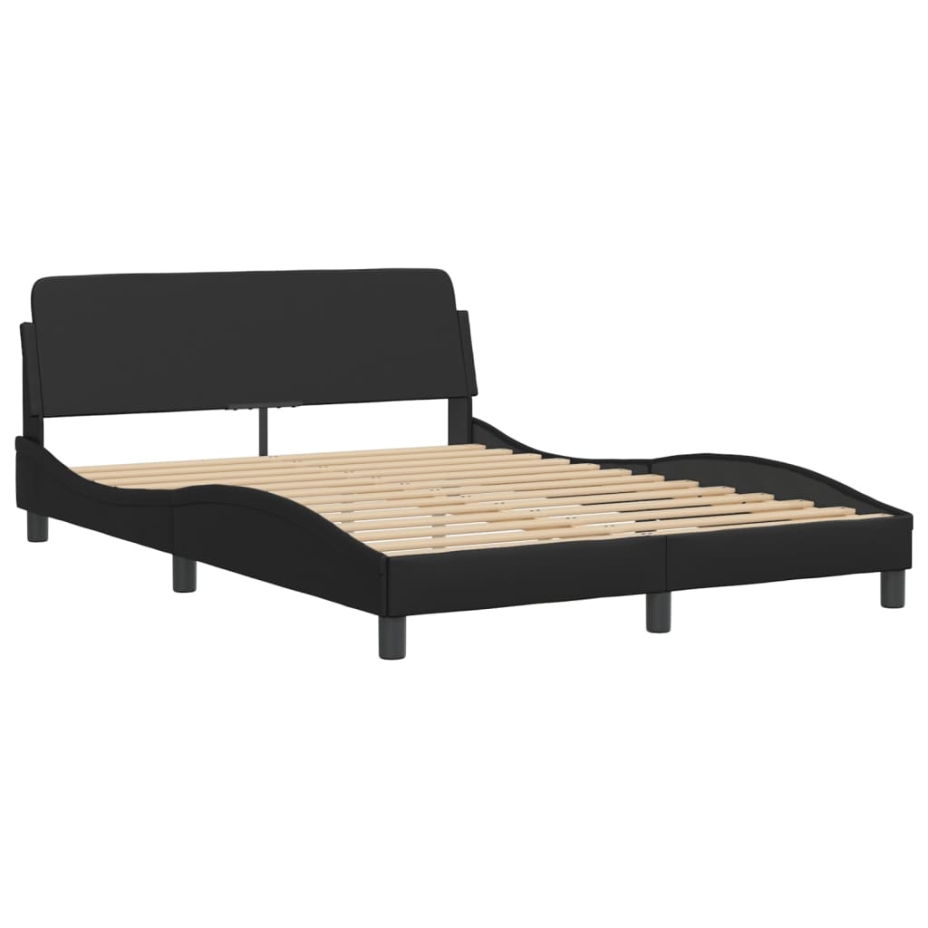 vidaXL Cadre de lit sans matelas noir 140x200 cm similicuir