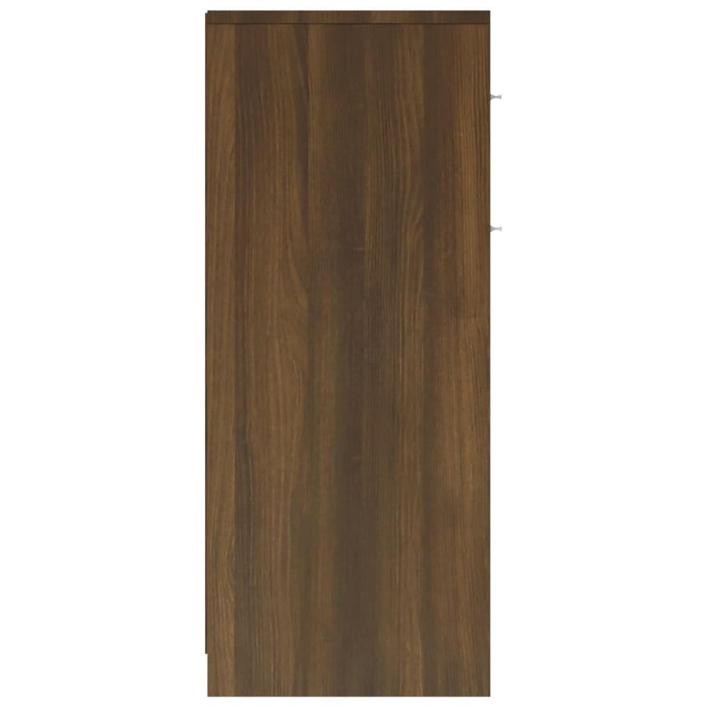 vidaXL Armoire de bain Chêne marron 60x33x80 cm Bois d'ingénierie