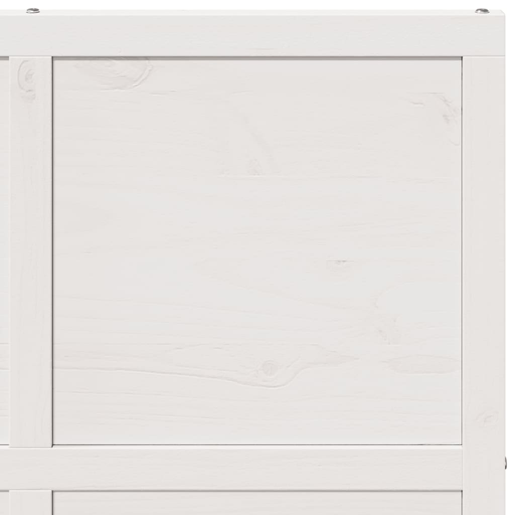 vidaXL Porte de grange blanc 90x208 cm bois massif de pin