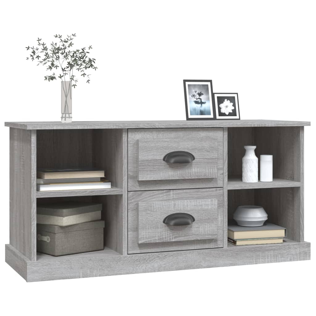 vidaXL Meuble TV sonoma gris 99,5x35,5x48 cm bois d'ingénierie