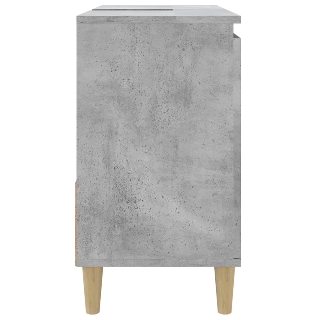 vidaXL Armoire de salle de bain gris béton 65x33x60 cm